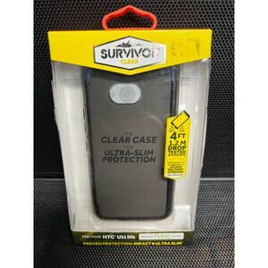 NWT Survivor Clear Smoke Case for HTC U11 Life